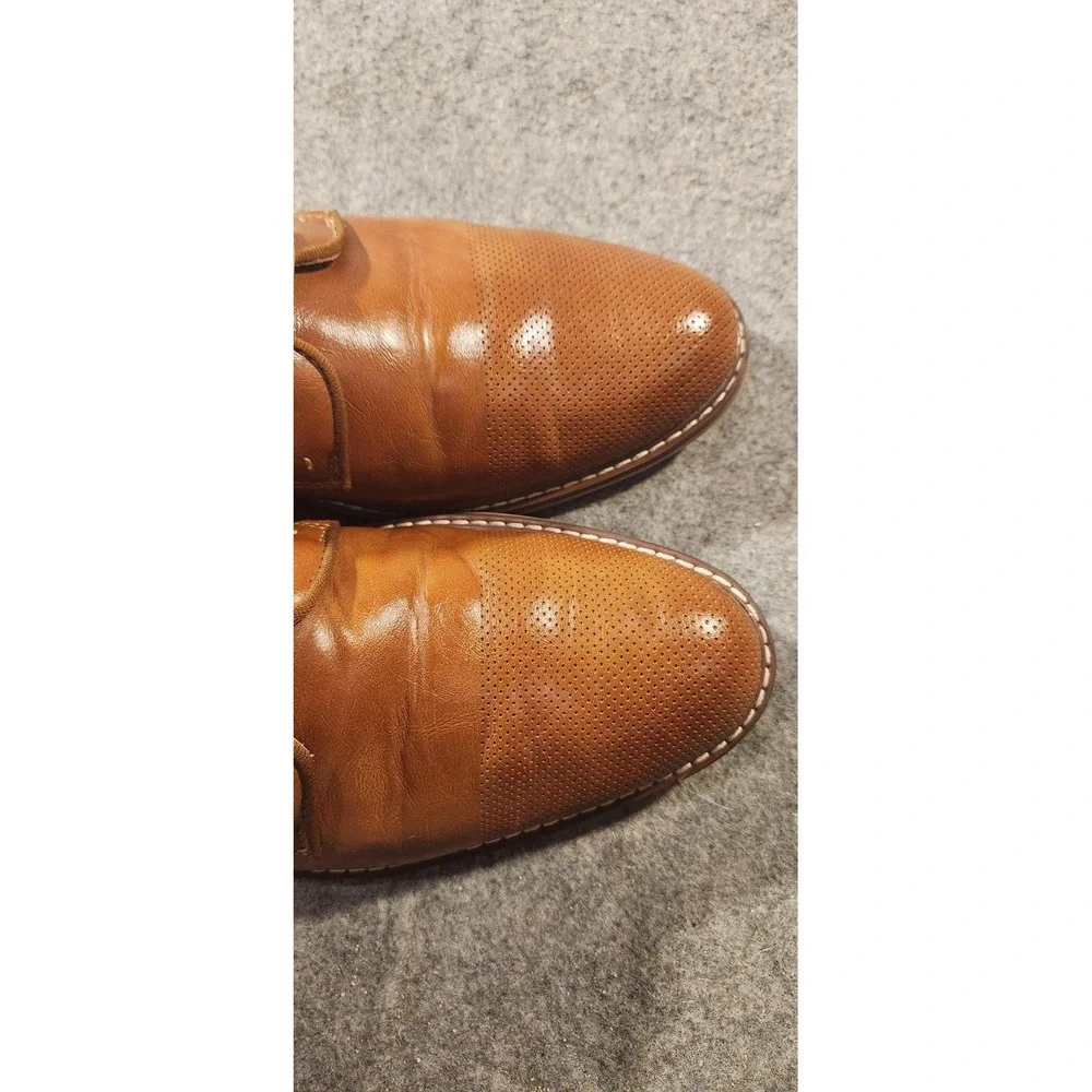 Steve Madden Shoes Mens Size 10 Brown Leather Derby Cap Toe Dress Lace‎ Up